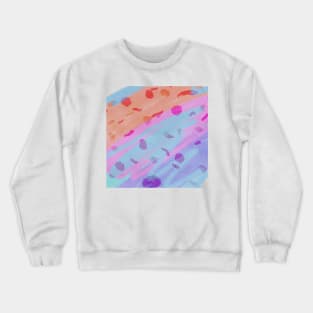 Pink purple watercolor abstract art Crewneck Sweatshirt